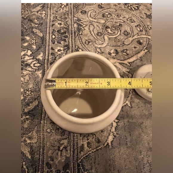 Rae Dunn Large White Dimpled 10” Take Note Canister - Picture 12 of 12